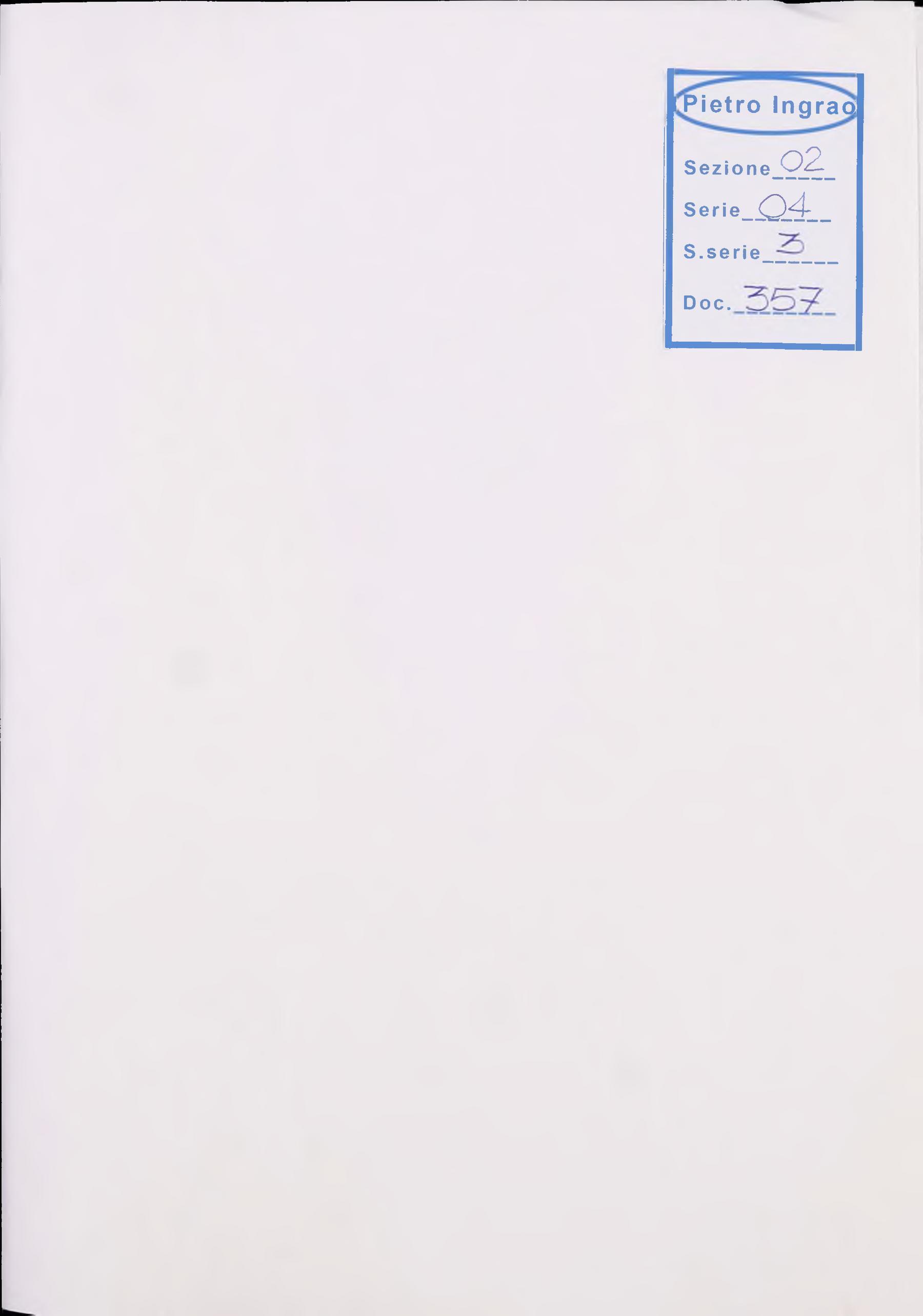 Ingrao sulla riforma del Parlamento