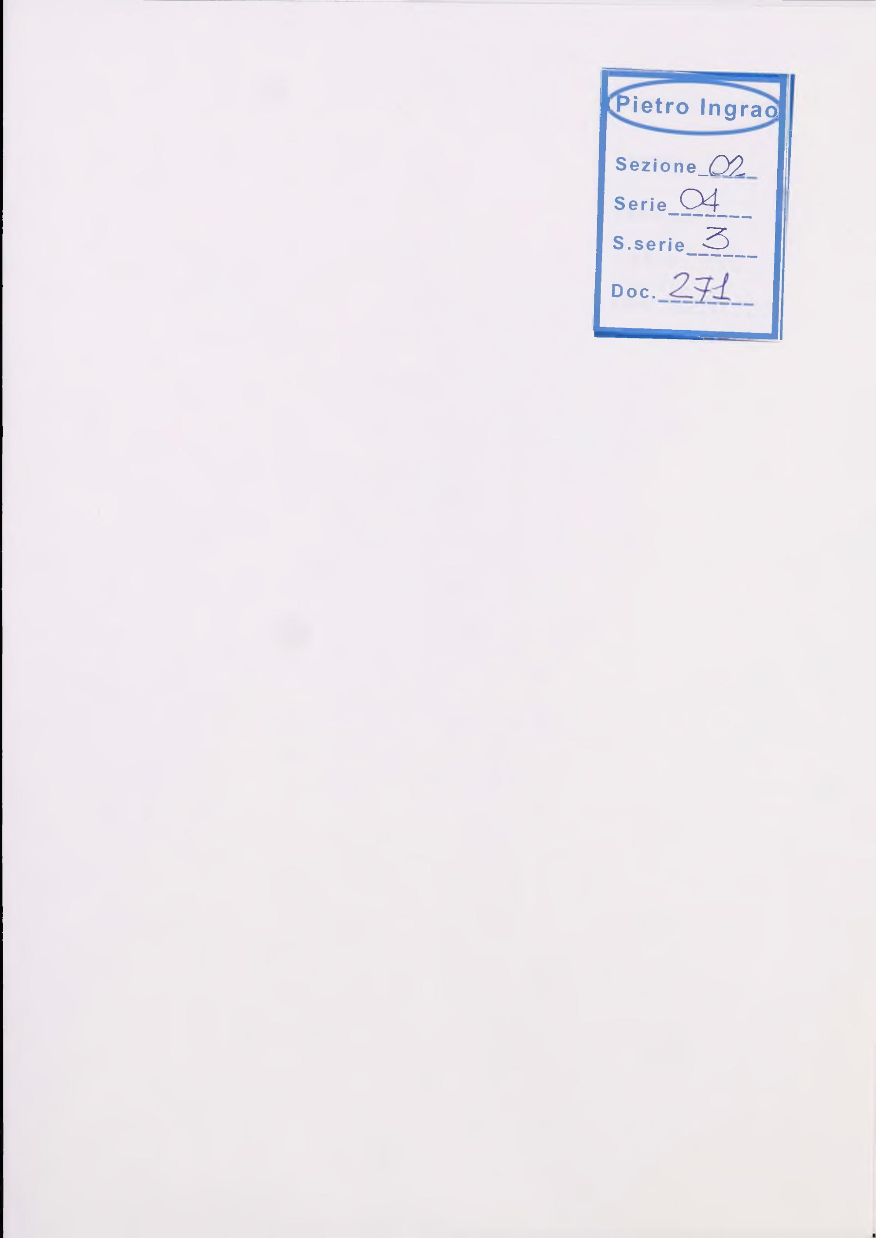 Ingrao per «Il Manifesto »