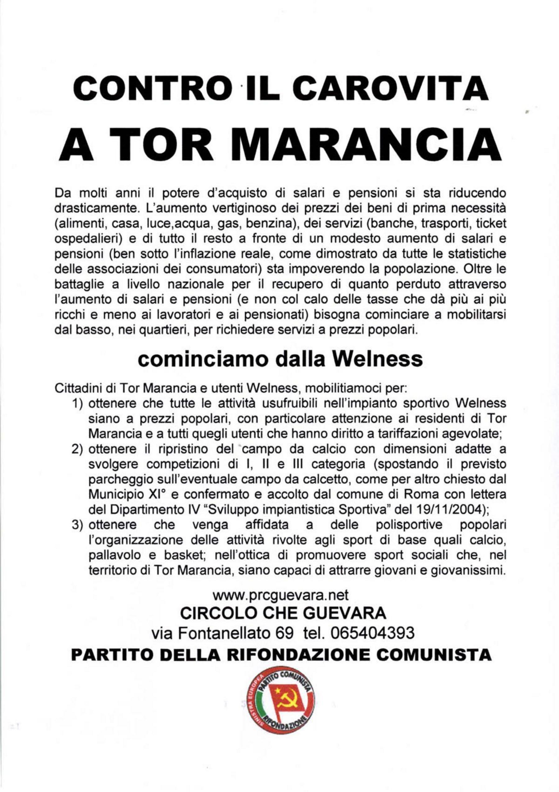 Volantino di PdRC