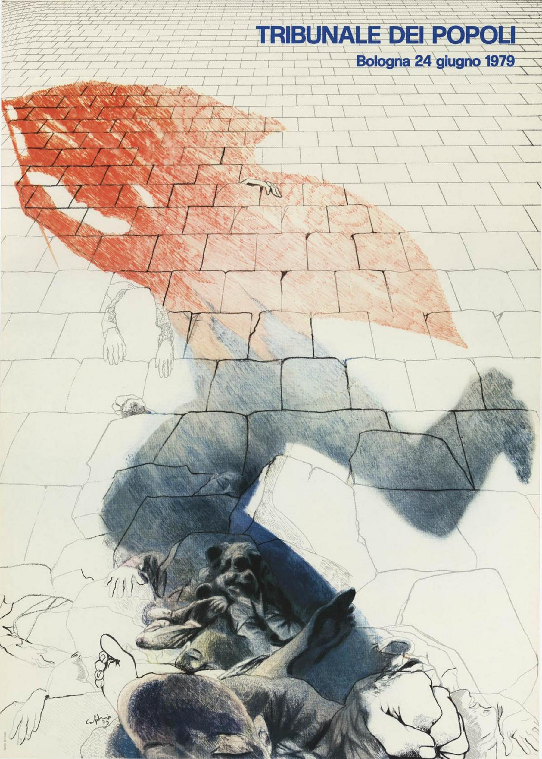 Manifesto di Ennio Calabria per l'inaugurazione del TPP, 1979