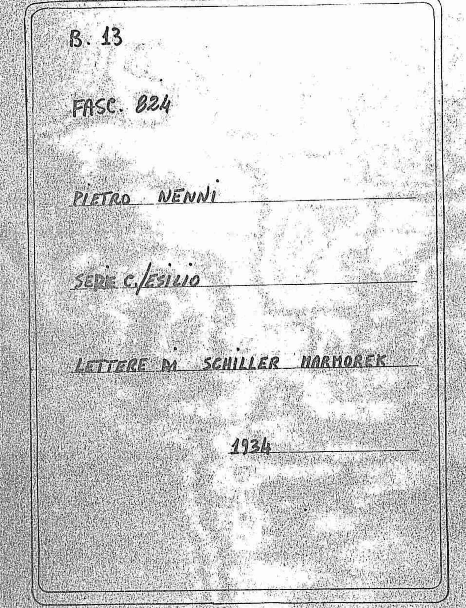 Schiller Marmorek, 1934 ott. 7