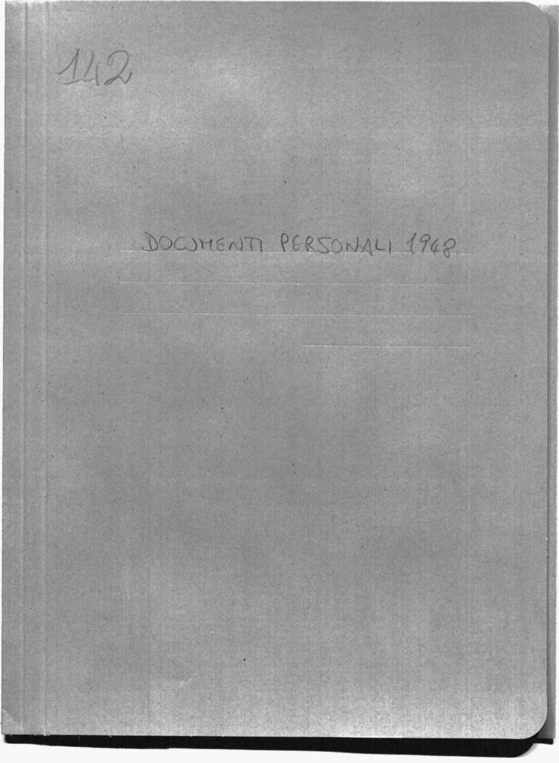 Documenti personali 1948, 1948 apr. 1 - dic. 1