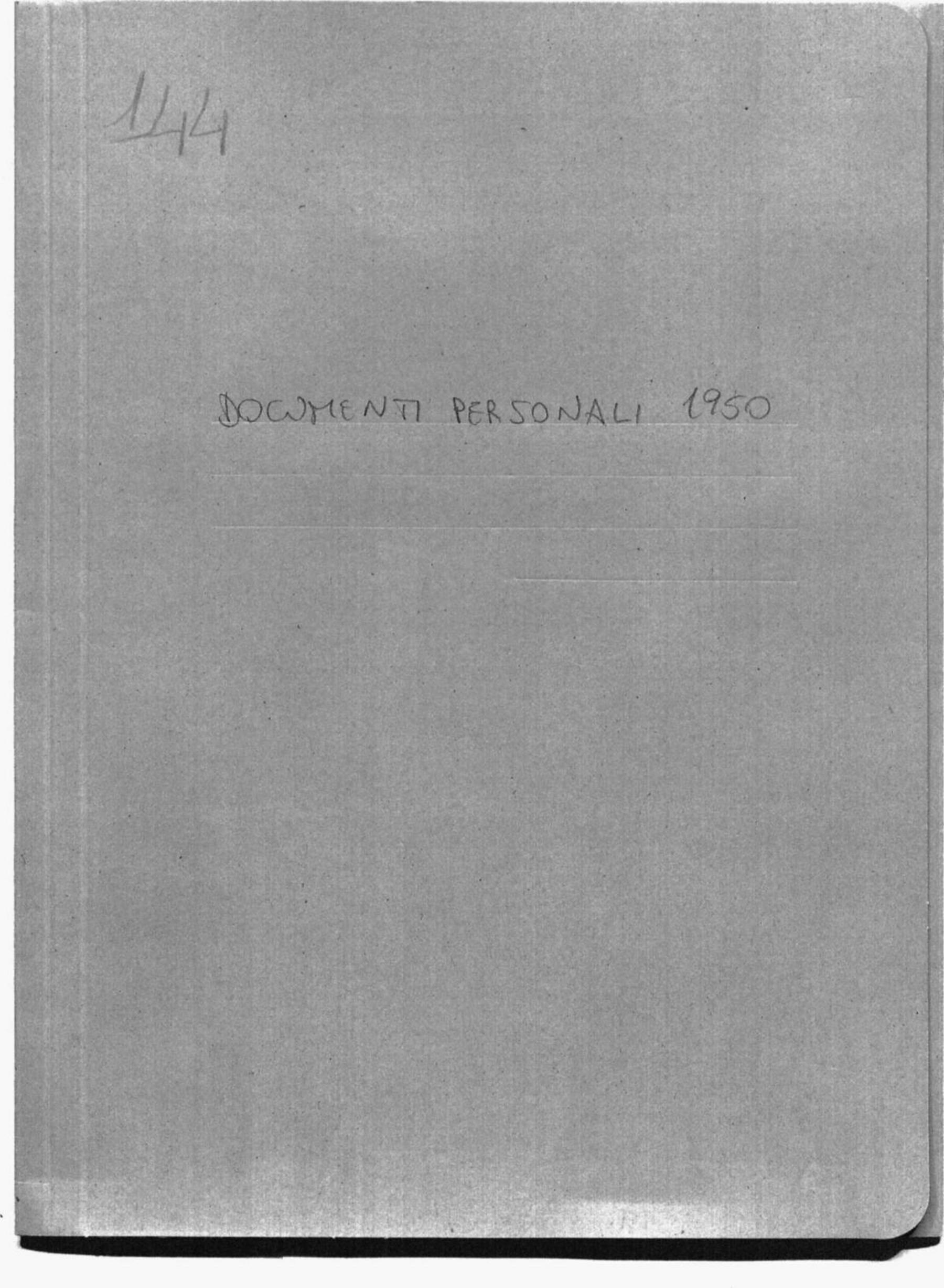 Documenti personali 1950, 1950 mar. - ott. 30