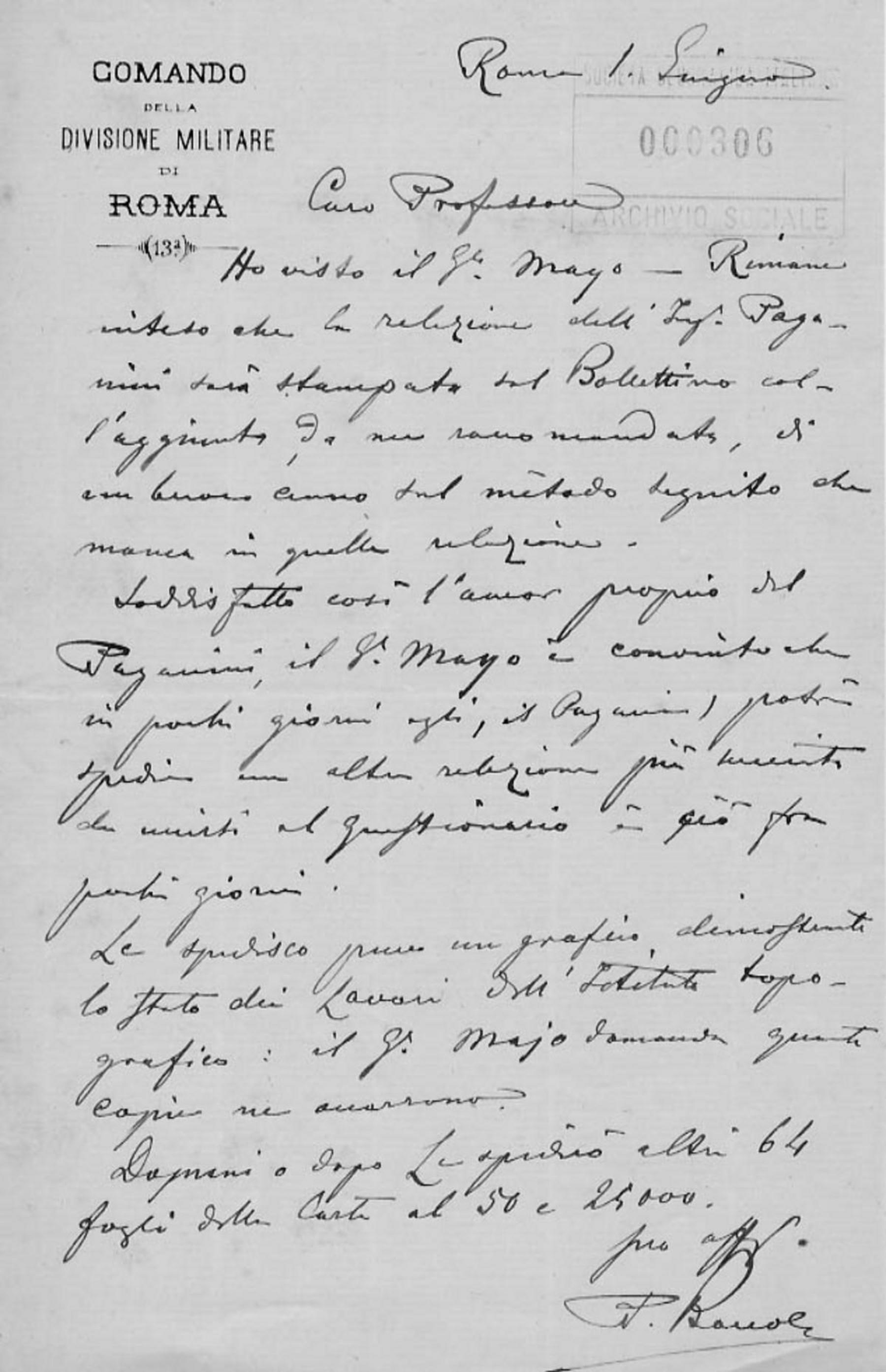 Pompeo Bariola a Giuseppe Dalla Vedova 1.6.1880