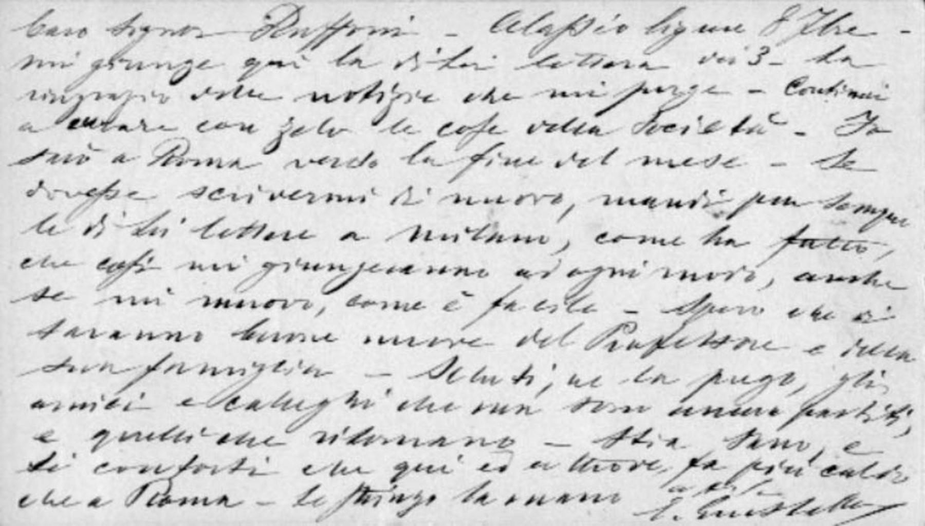 Enrico Guastalla a Carlo Ruffoni 8.9.1878