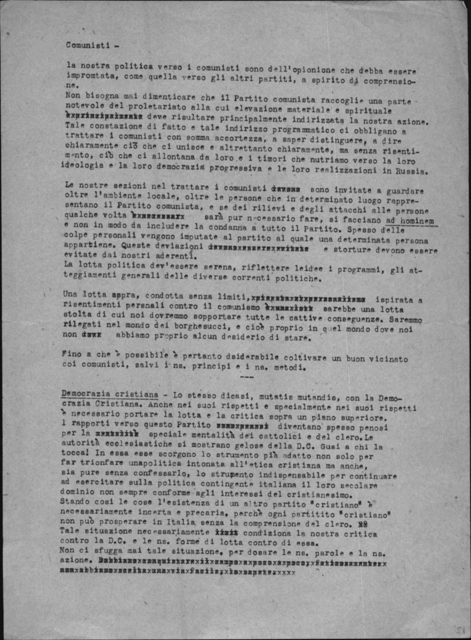 "Comunisti e Dc"