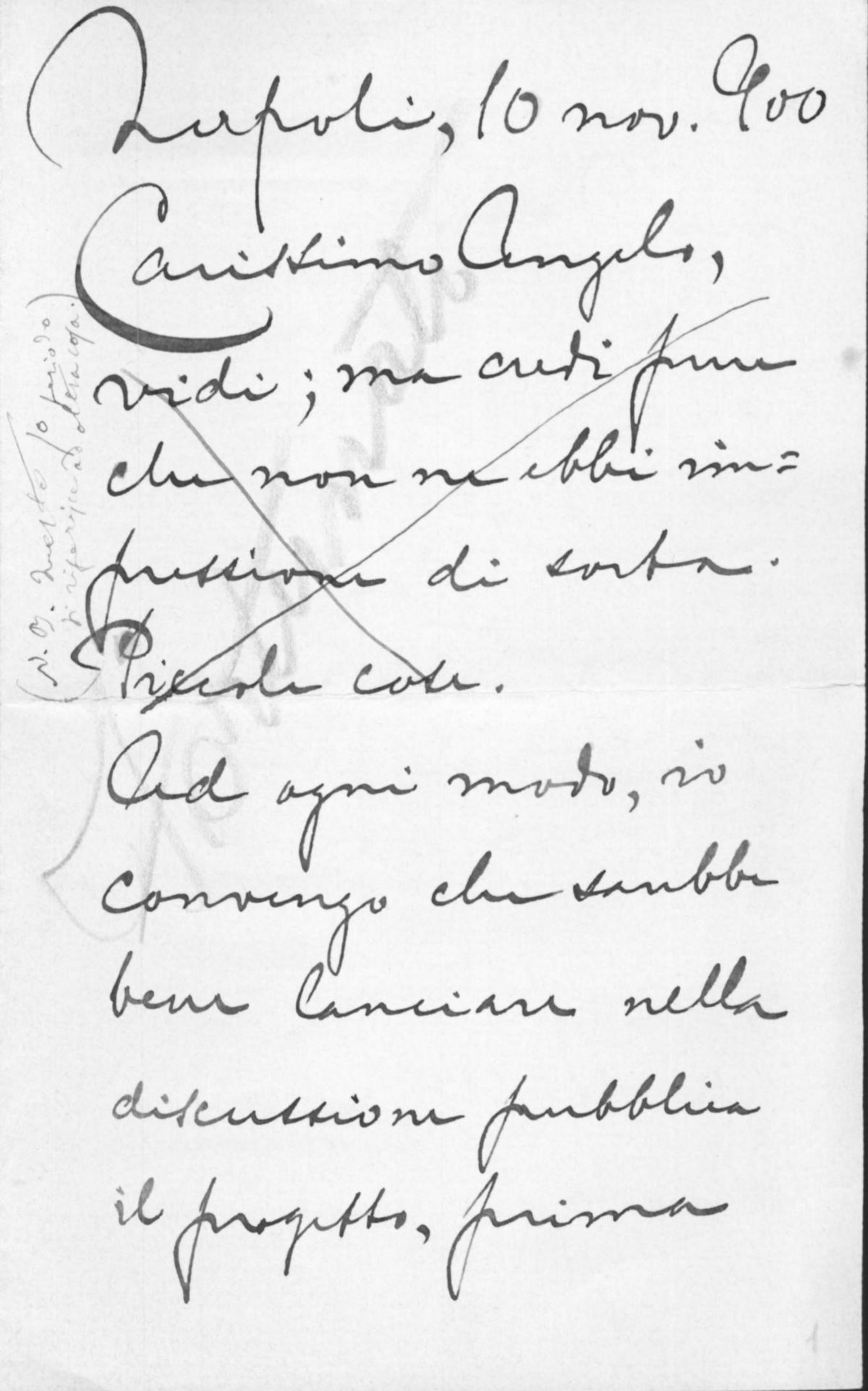 Lettere di corrispondenti non identificati a G. Fortunato