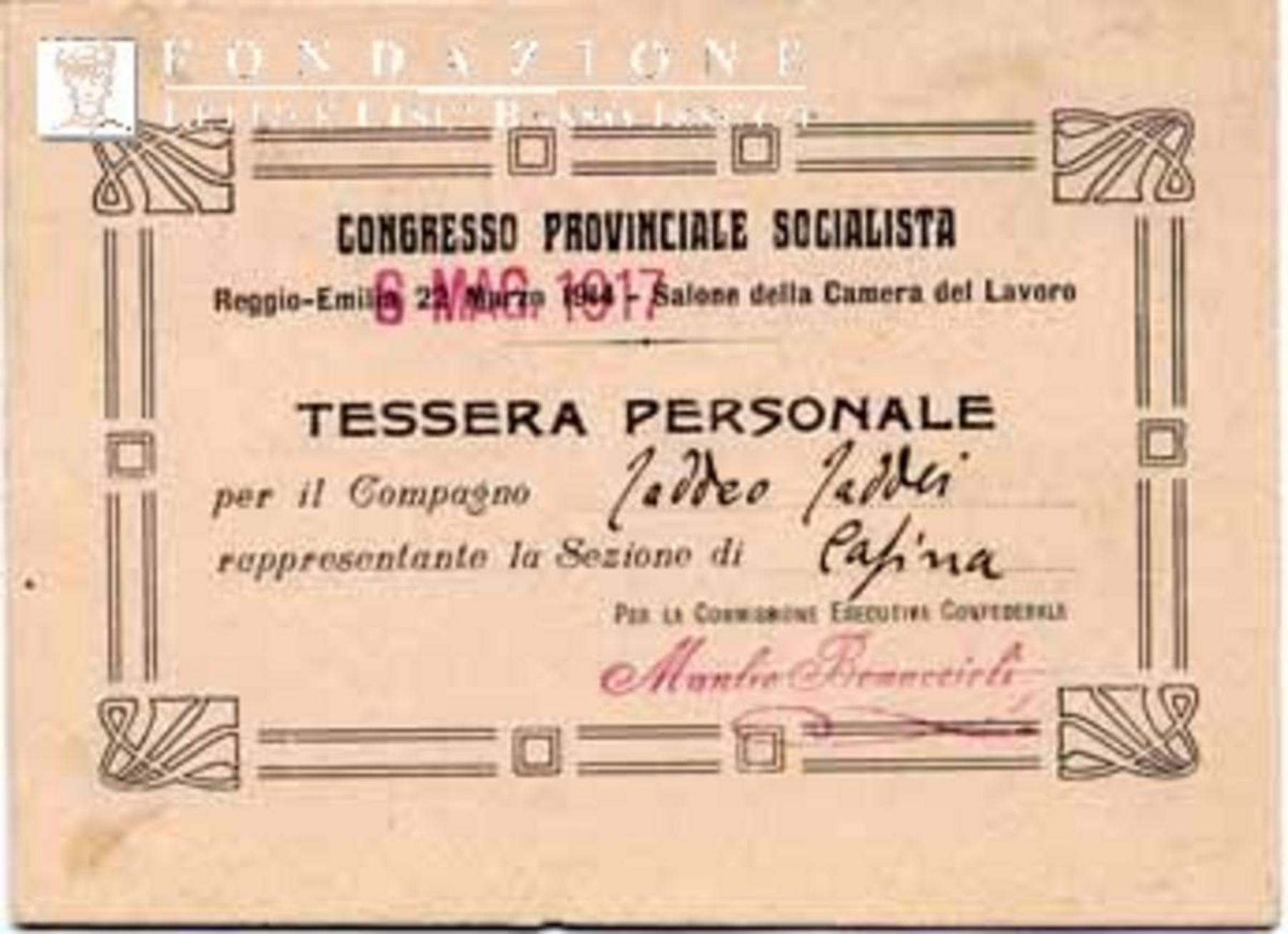 Psi, Congresso provinciale di Reggio Emilia