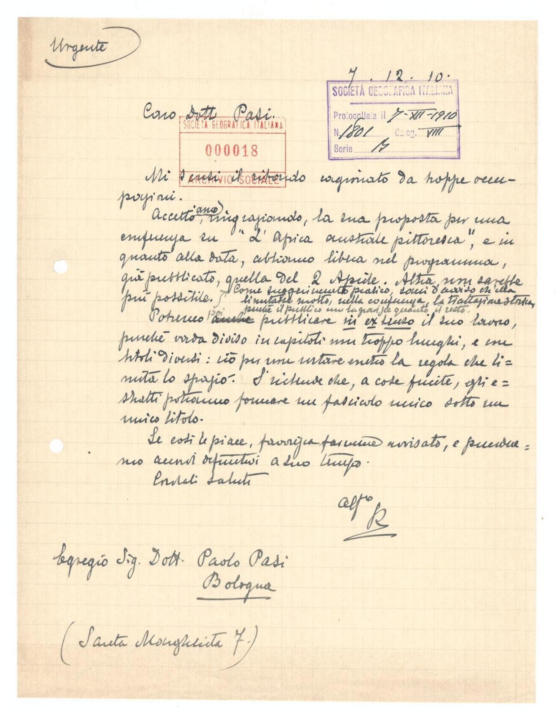 Accettazione proposta Conferenza