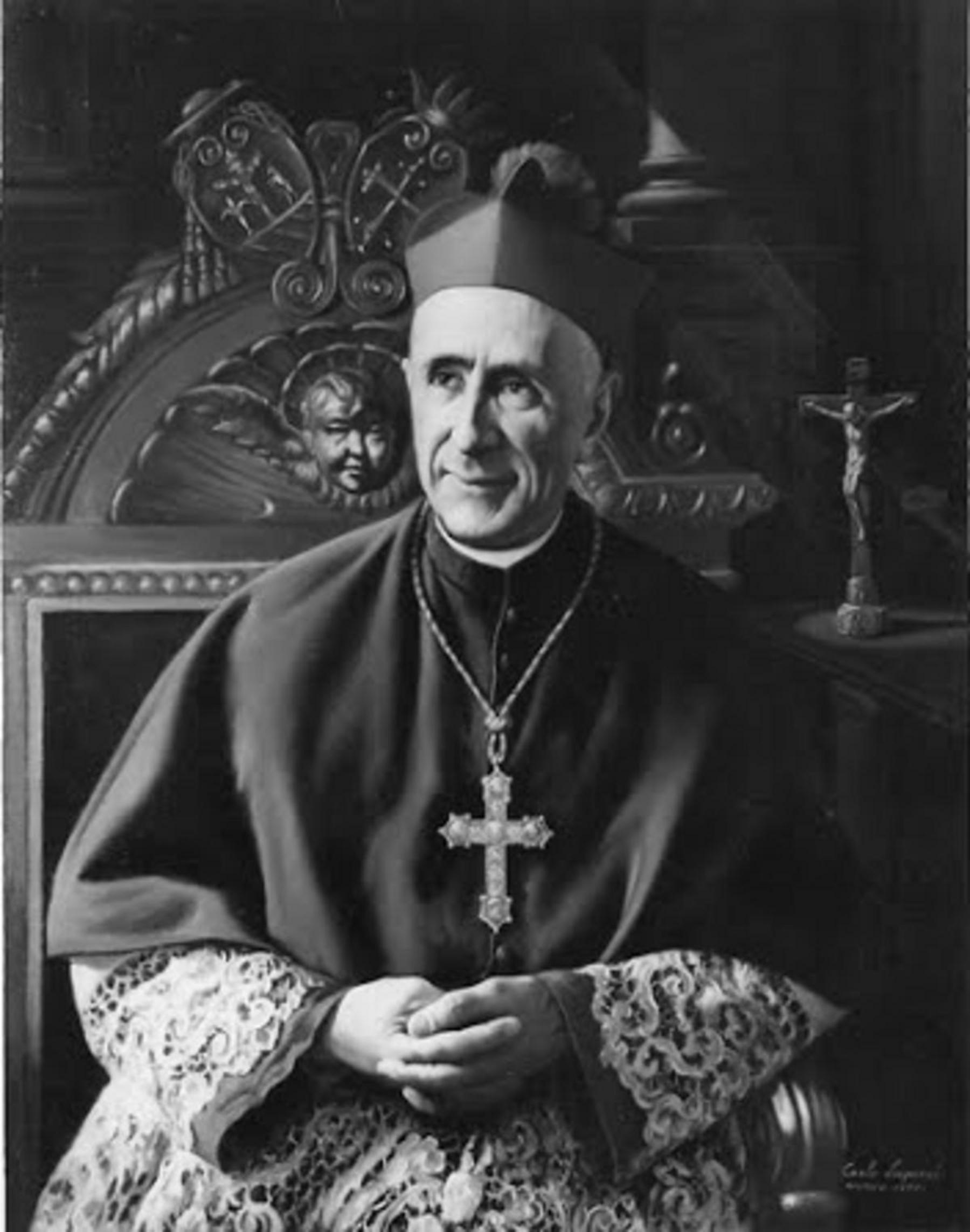 Ritratto a S.E.Ugo camozzo Arcivescoo di Pisa - 1959