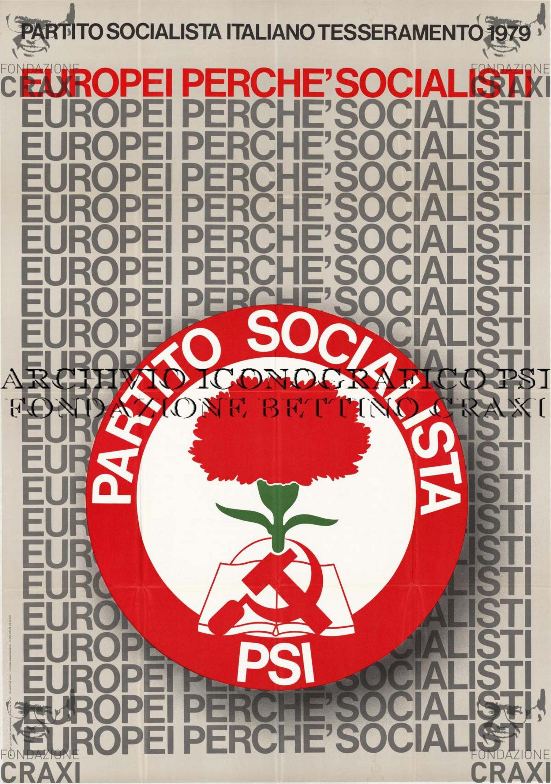 "Partito socialista italiano. Tesseramento 1979. Europei perché socialisti", dicembre 1978