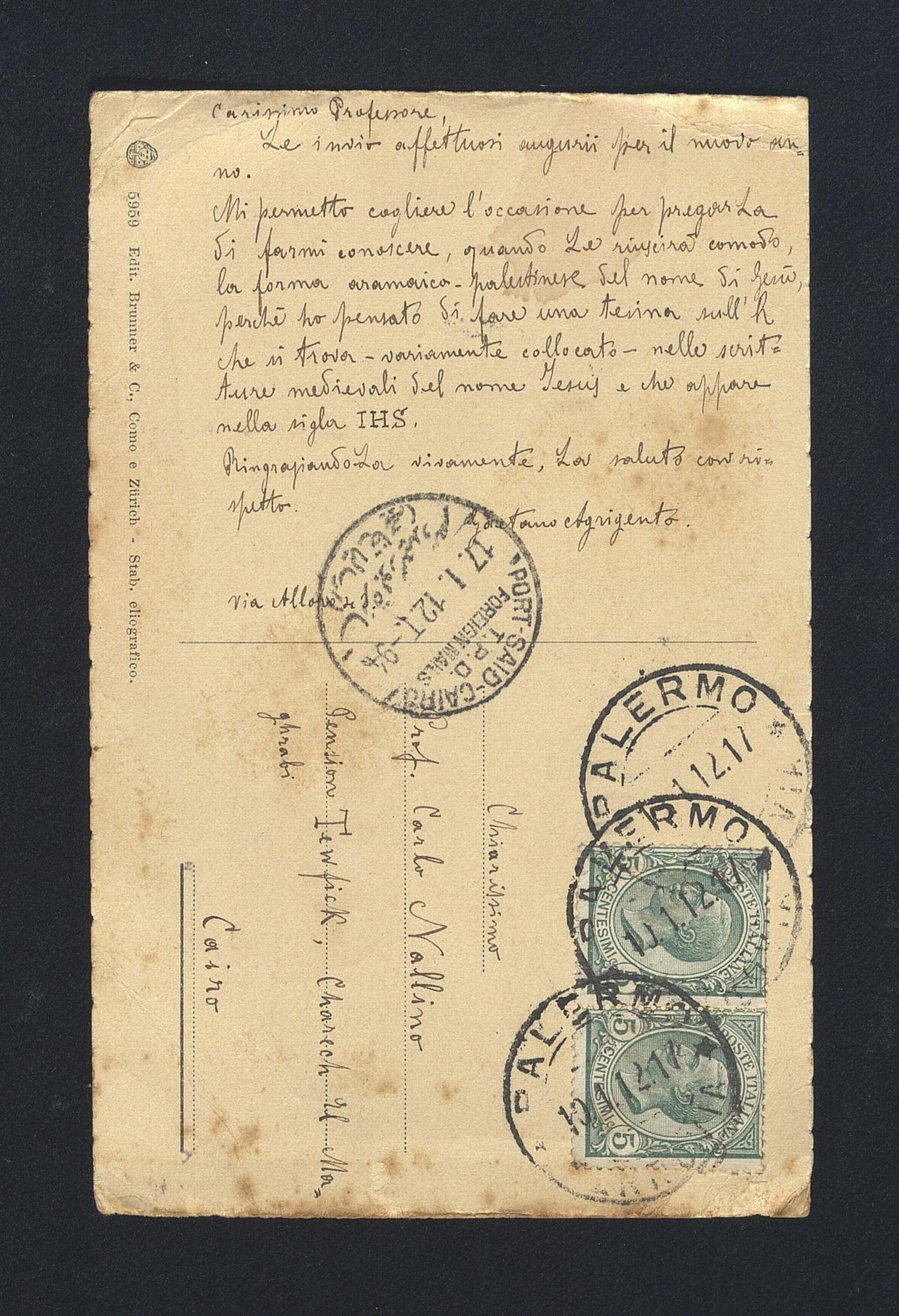 Agrigento, Gaetano, 1912