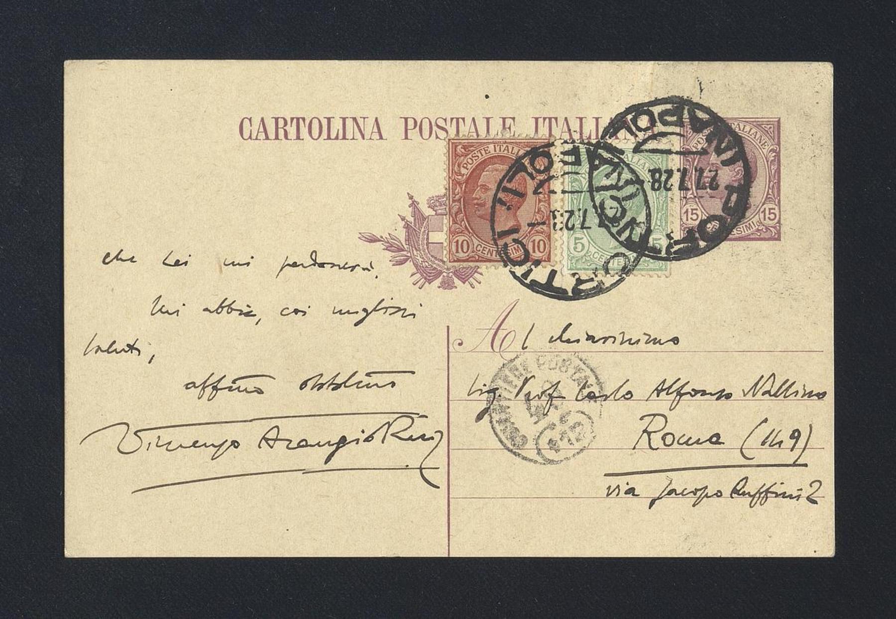 Arangio Ruiz, Vincenzo, 1928-1931