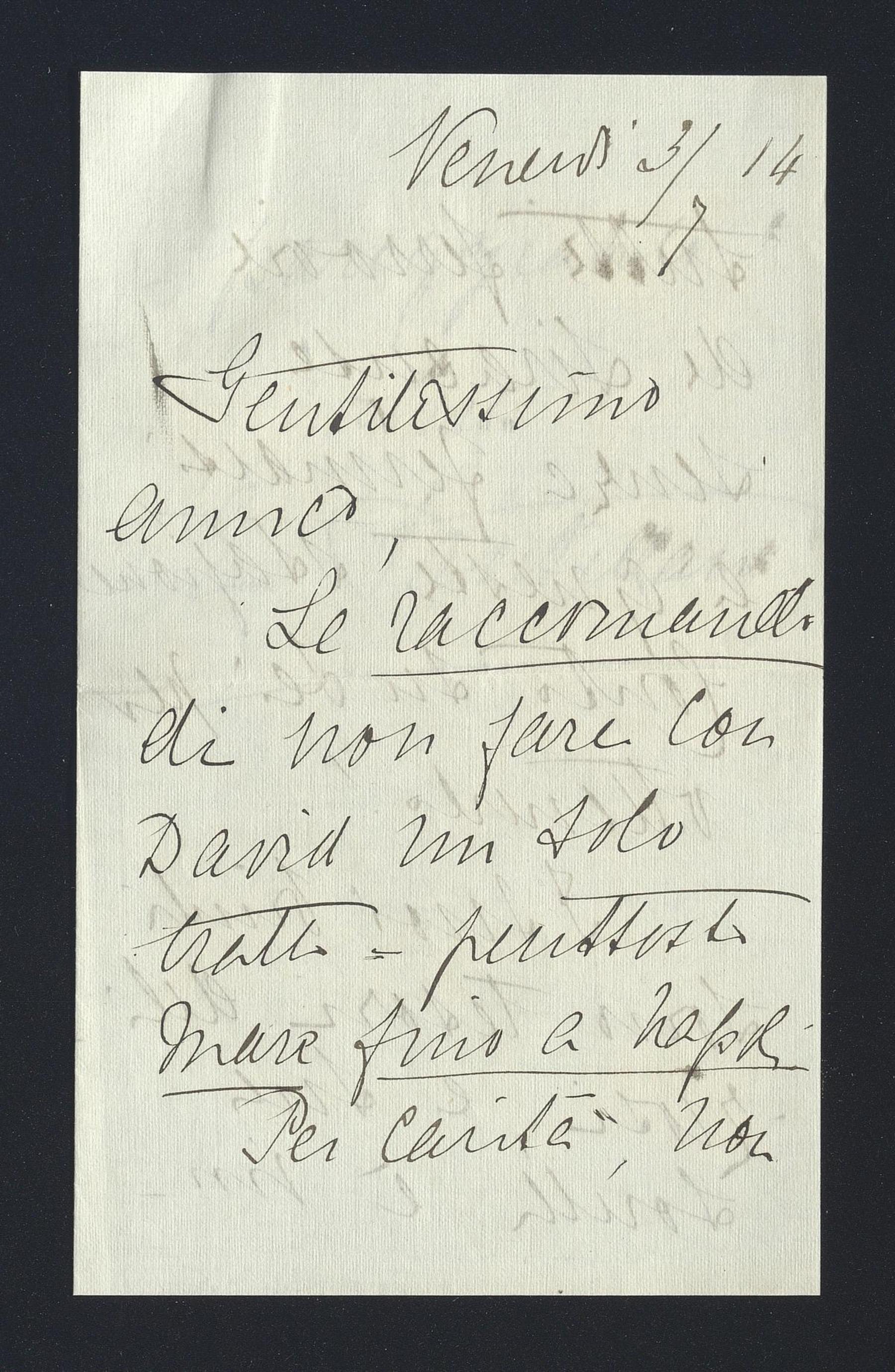 Emilia Maggiorani Santillana a Carlo Alfonso Nallino, 3 lug. 1914