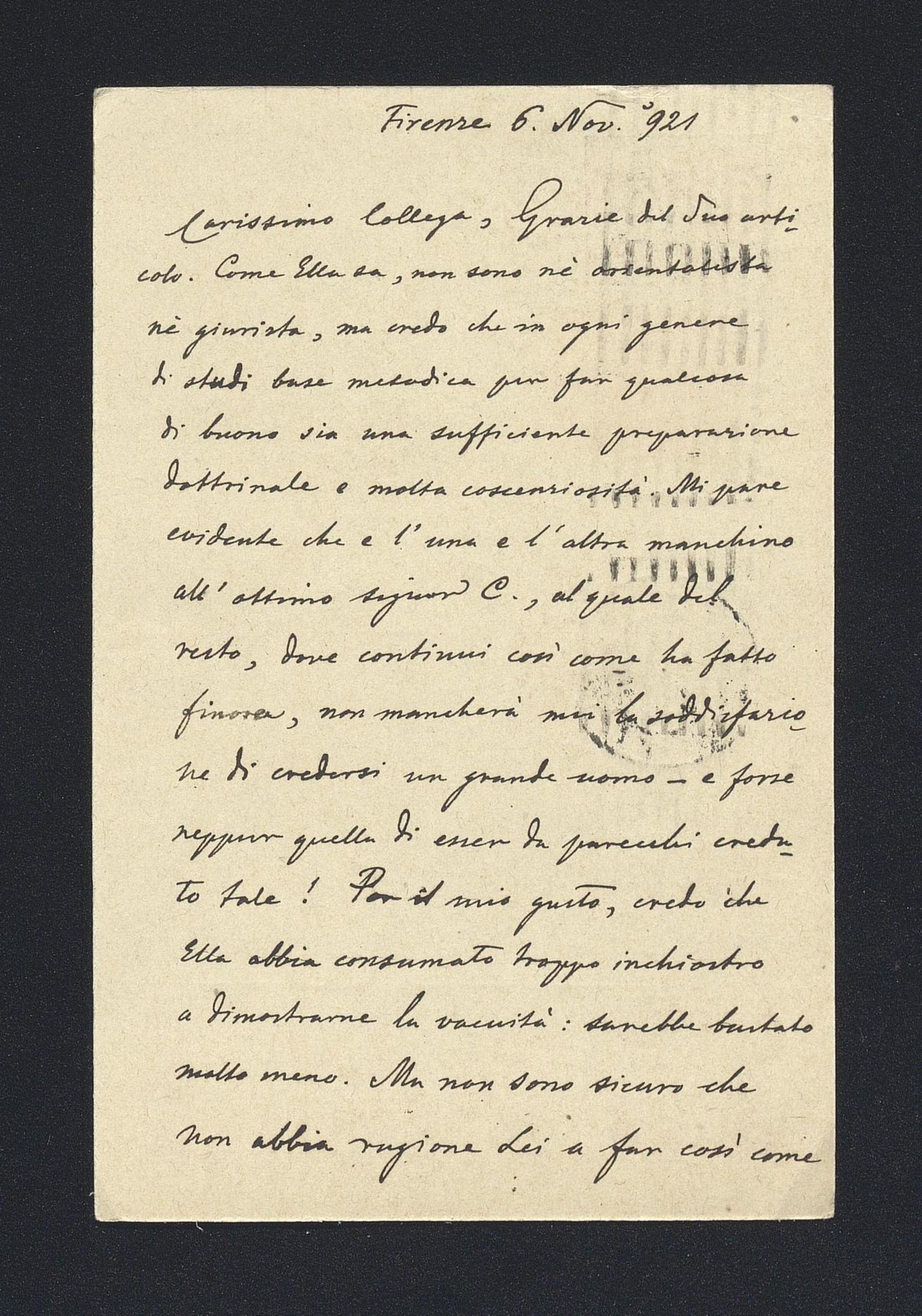 Vitelli, Girolamo, 1925 - 1926